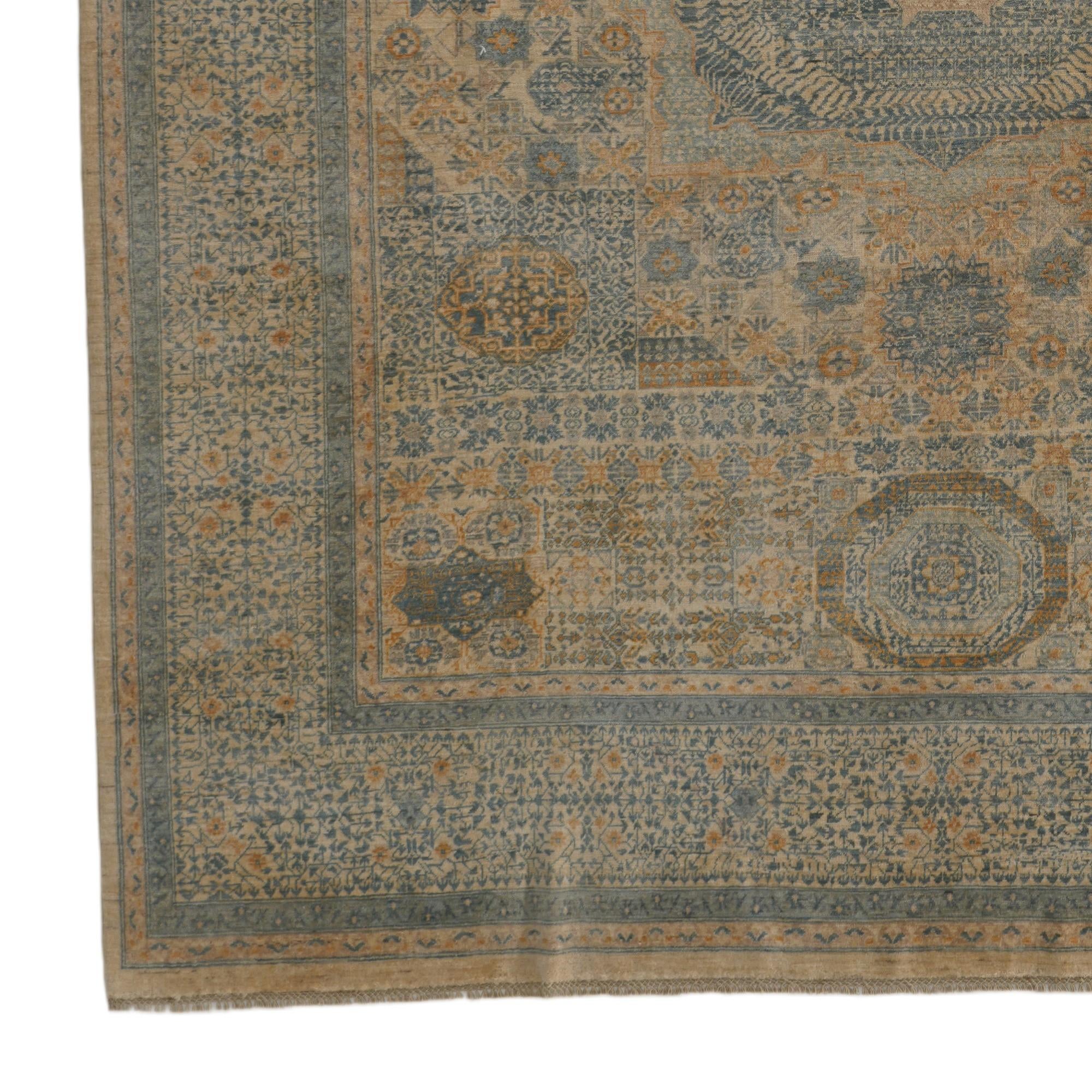 8' 10 x 11' 2 Hand Knotted Mamluk Ziegler Rug