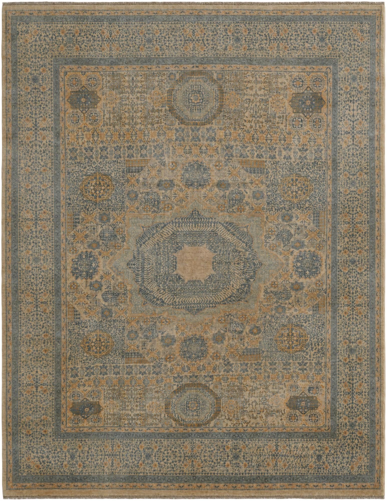 8' 10 x 11' 2 Hand Knotted Mamluk Ziegler Rug