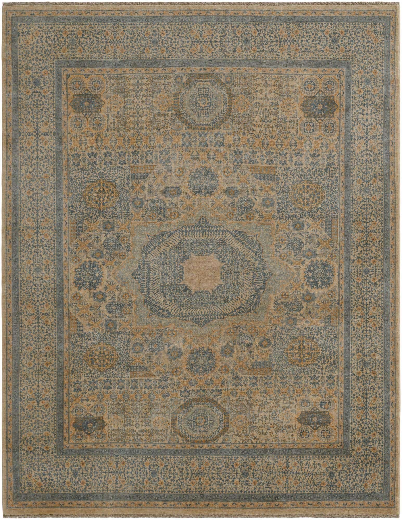 8' 10 x 11' 2 Hand Knotted Mamluk Ziegler Rug