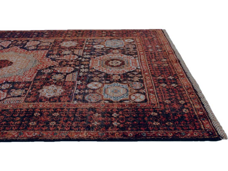 Detail image of 4' 1 x 6' Hand Knotted Mamluk Ziegler Rug