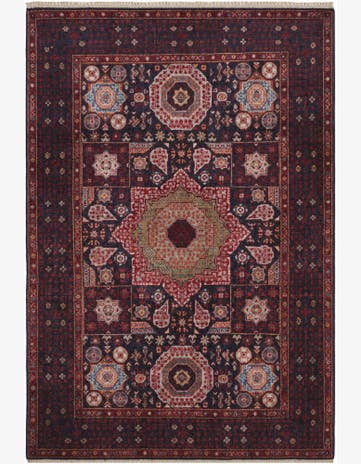 4' 1 x 6' Hand Knotted Mamluk Ziegler Rug