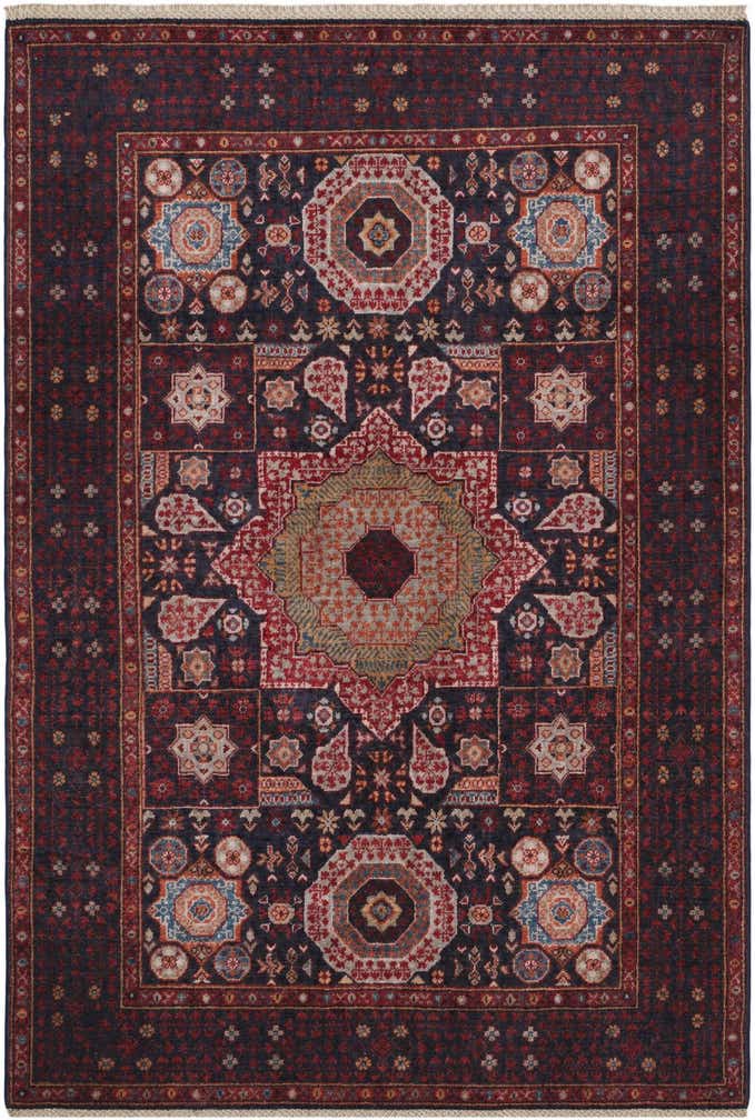 4' 1 x 6' Hand Knotted Mamluk Ziegler Rug