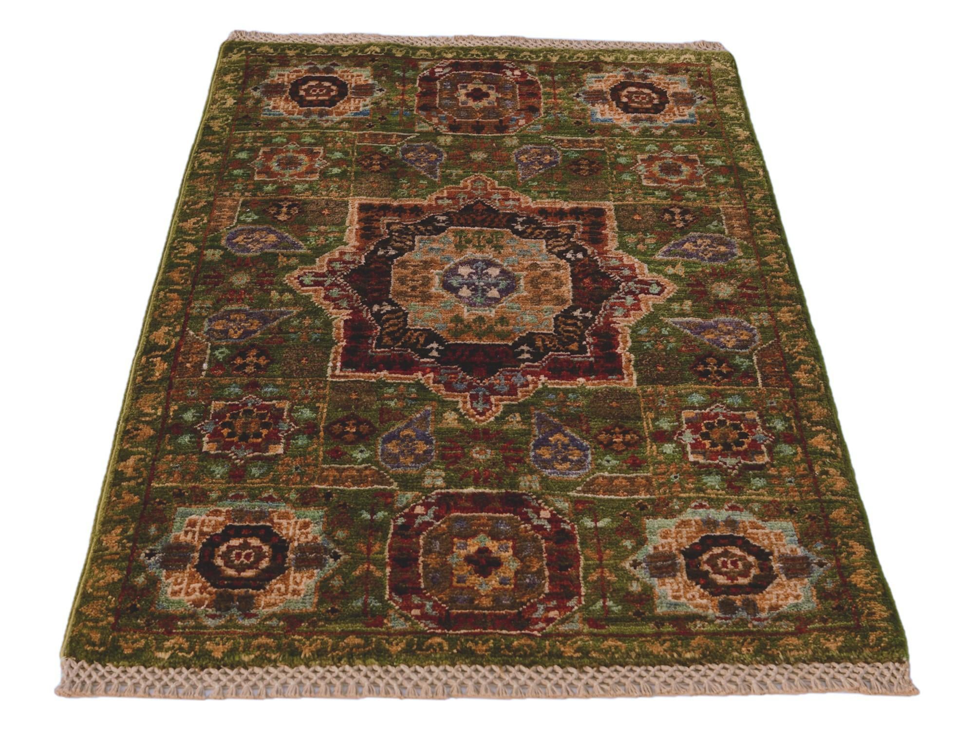 2' x 2' 11 Hand Knotted Mamluk Ziegler Rug