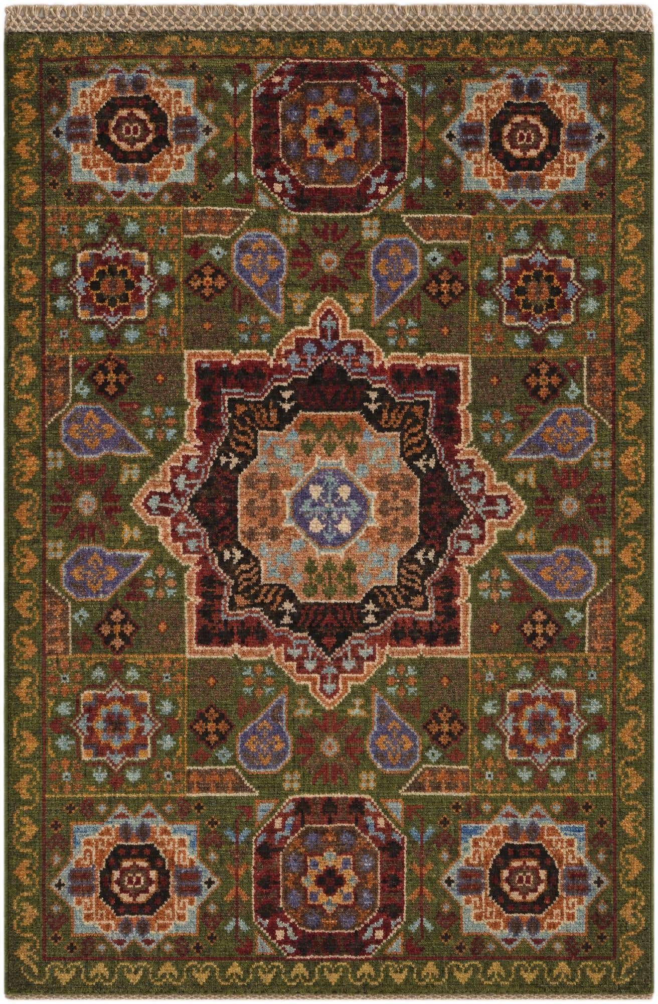 2' x 2' 11 Hand Knotted Mamluk Ziegler Rug