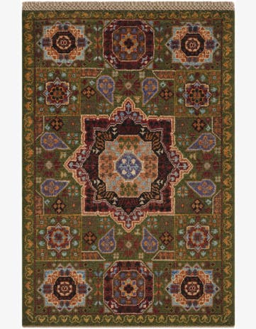 2' x 2' 11 Hand Knotted Mamluk Ziegler Rug