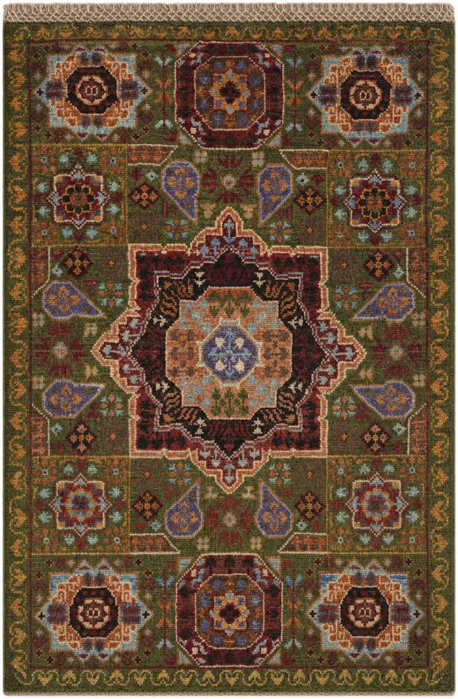 2' x 2' 11 Hand Knotted Mamluk Ziegler Rug