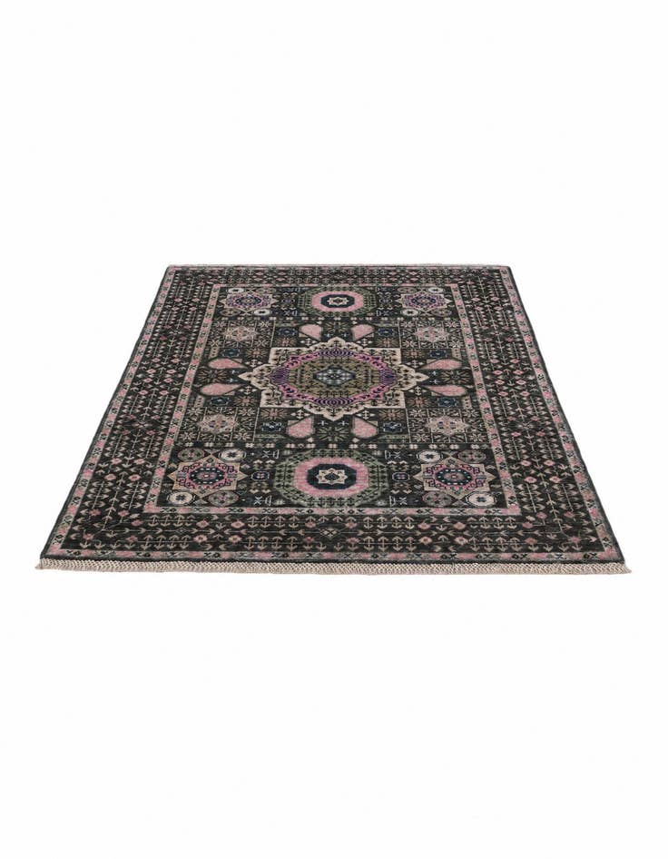 Detail image of 3' 5 x 4' 11 Hand Knotted Mamluk Ziegler Rug