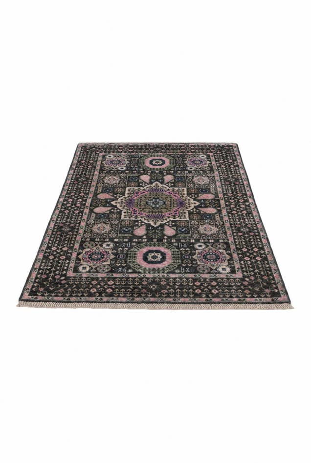 Detail image of 3' 5 x 4' 11 Hand Knotted Mamluk Ziegler Rug