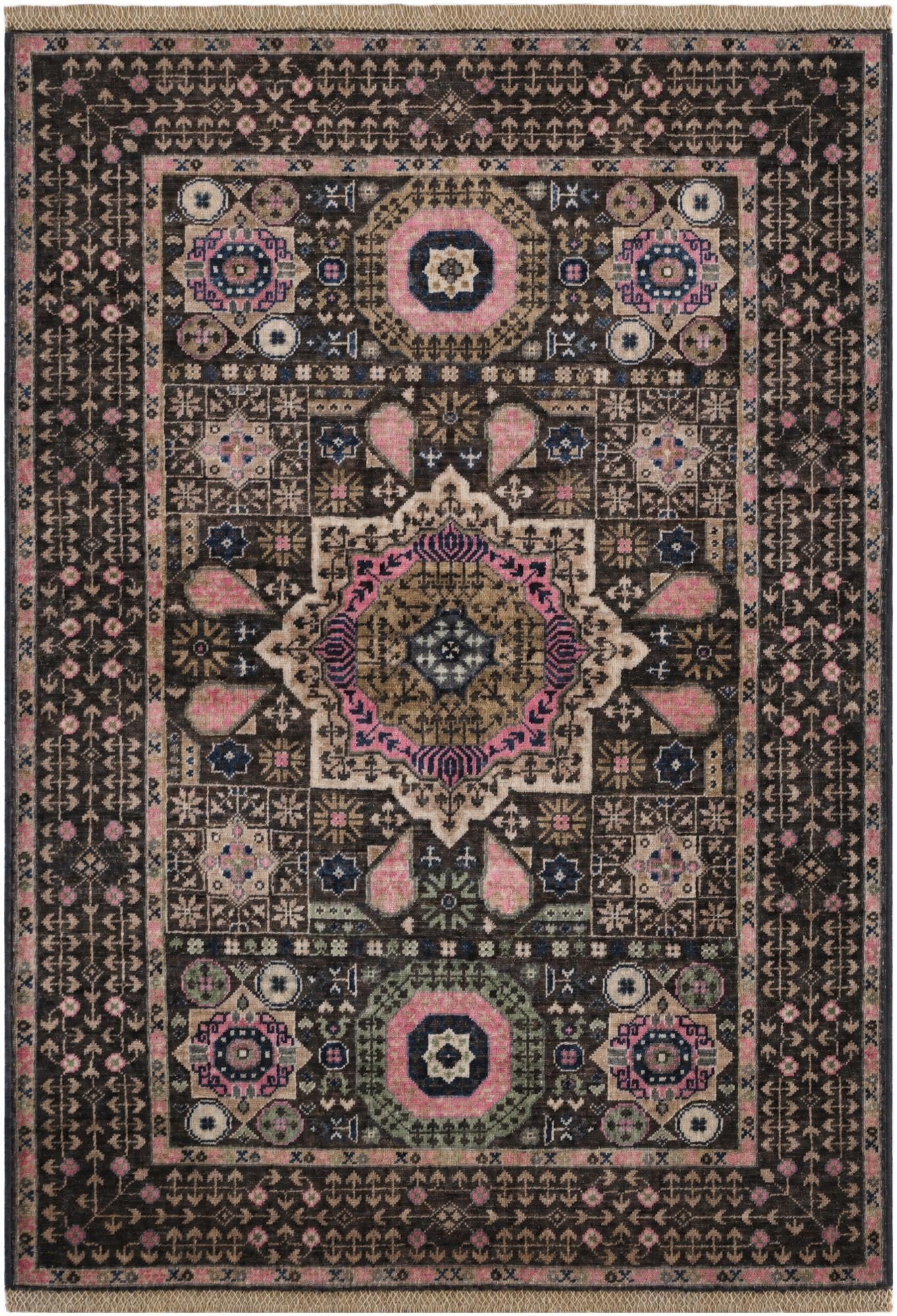 3' 5 x 4' 11 Hand Knotted Mamluk Ziegler Rug