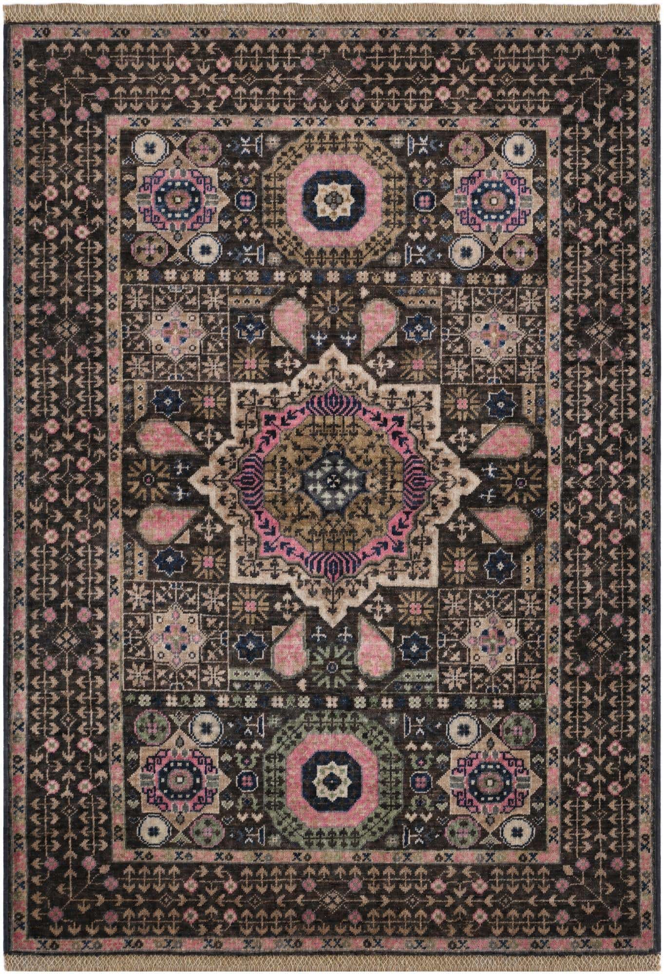 3' 5 x 4' 11 Hand Knotted Mamluk Ziegler Rug