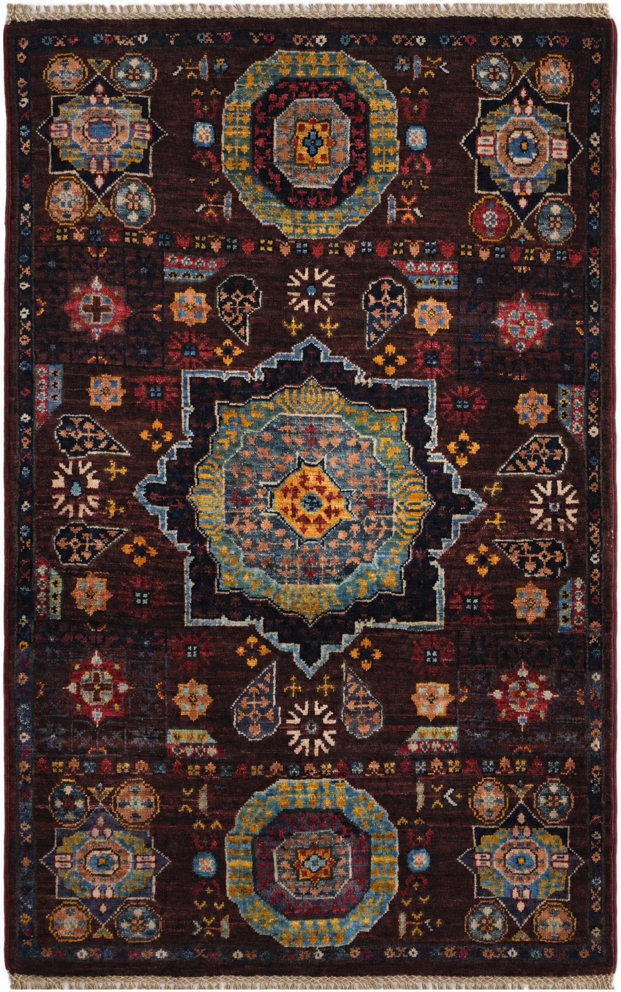 2' 7 x 4' 1 Hand Knotted Mamluk Ziegler Rug