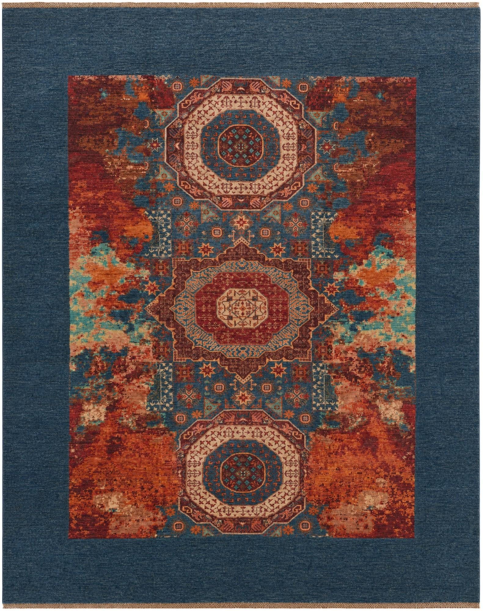 8' 5 x 10' 4 Hand Knotted Mamluk Ziegler Rug