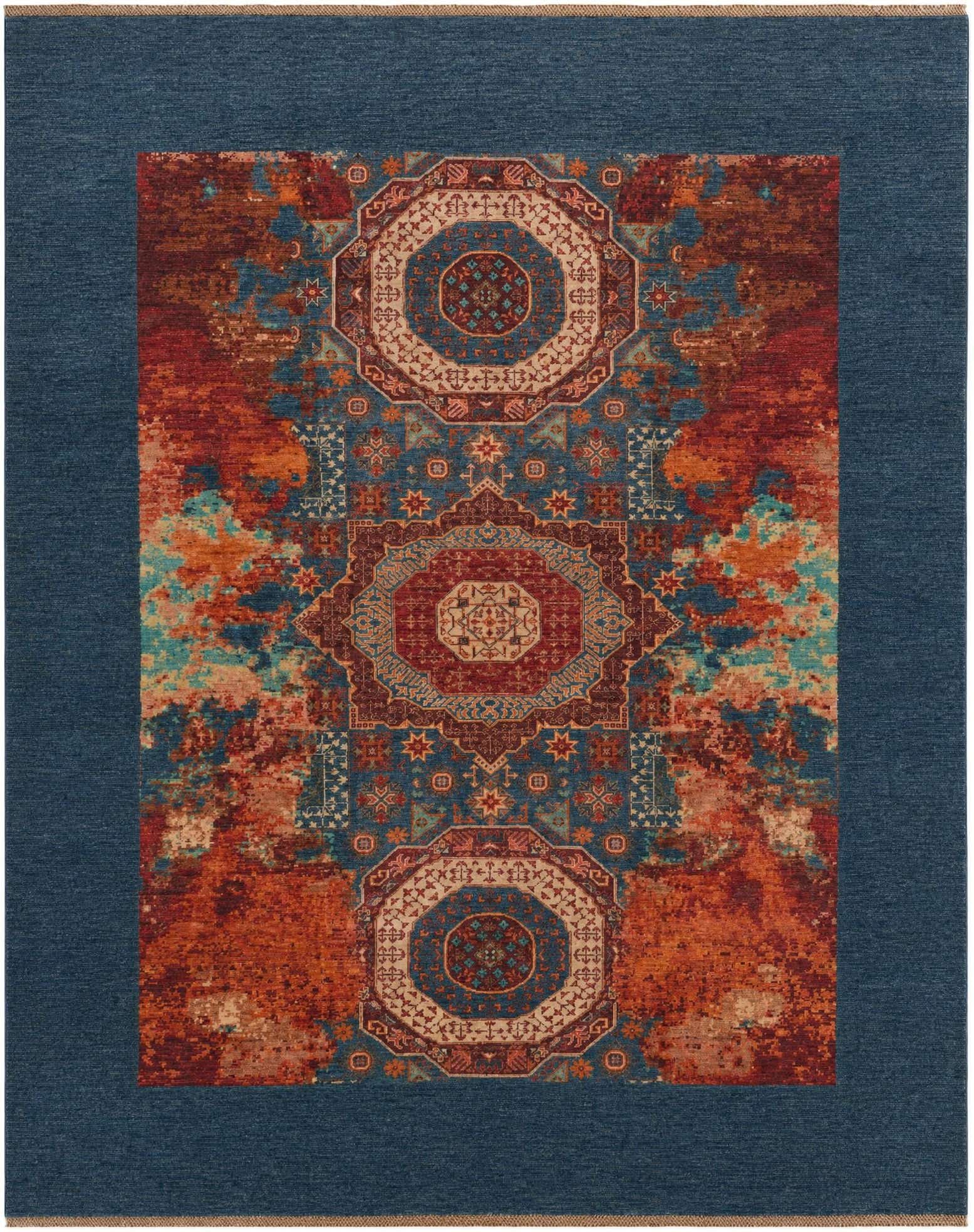8' 5 x 10' 4 Hand Knotted Mamluk Ziegler Rug