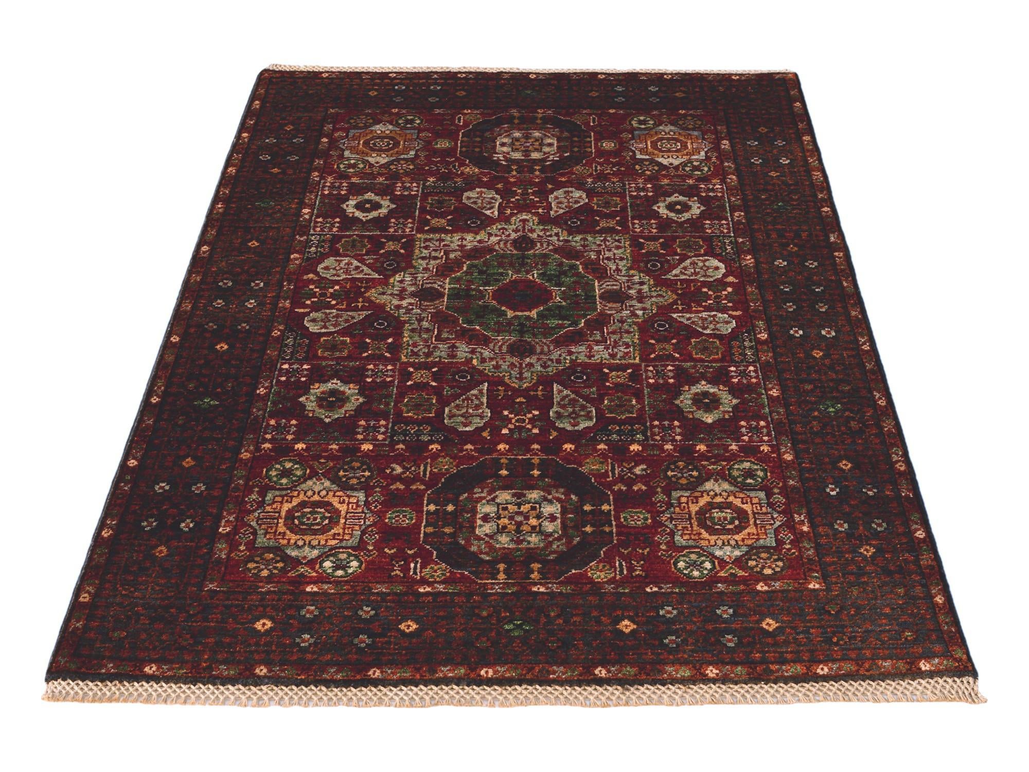 3' 4 x 4' 10 Hand Knotted Mamluk Ziegler Rug