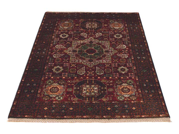 3' 4 x 4' 10 Hand Knotted Mamluk Ziegler Rug