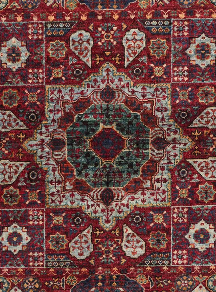 3' 4 x 4' 10 Hand Knotted Mamluk Ziegler Rug