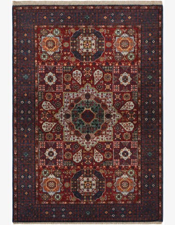3' 4 x 4' 10 Hand Knotted Mamluk Ziegler Rug