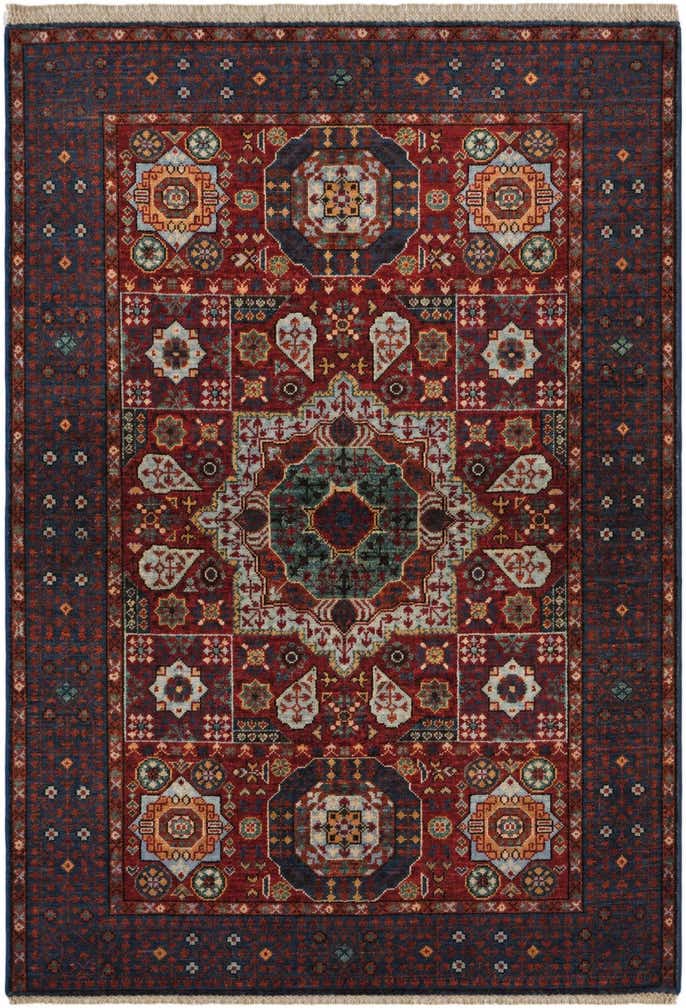 3' 4 x 4' 10 Hand Knotted Mamluk Ziegler Rug