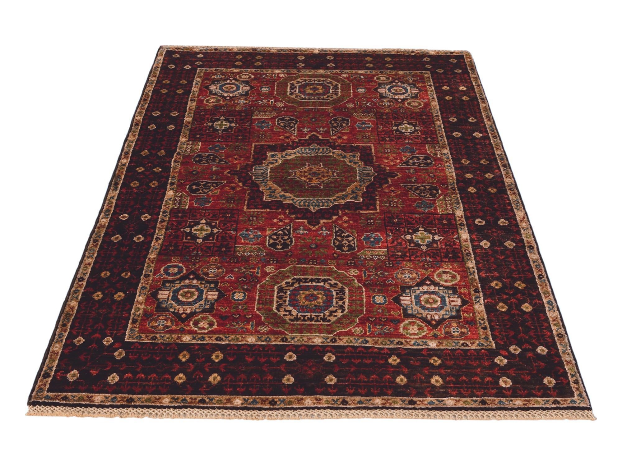 3' 5 x 5' 3 Hand Knotted Mamluk Ziegler Rug