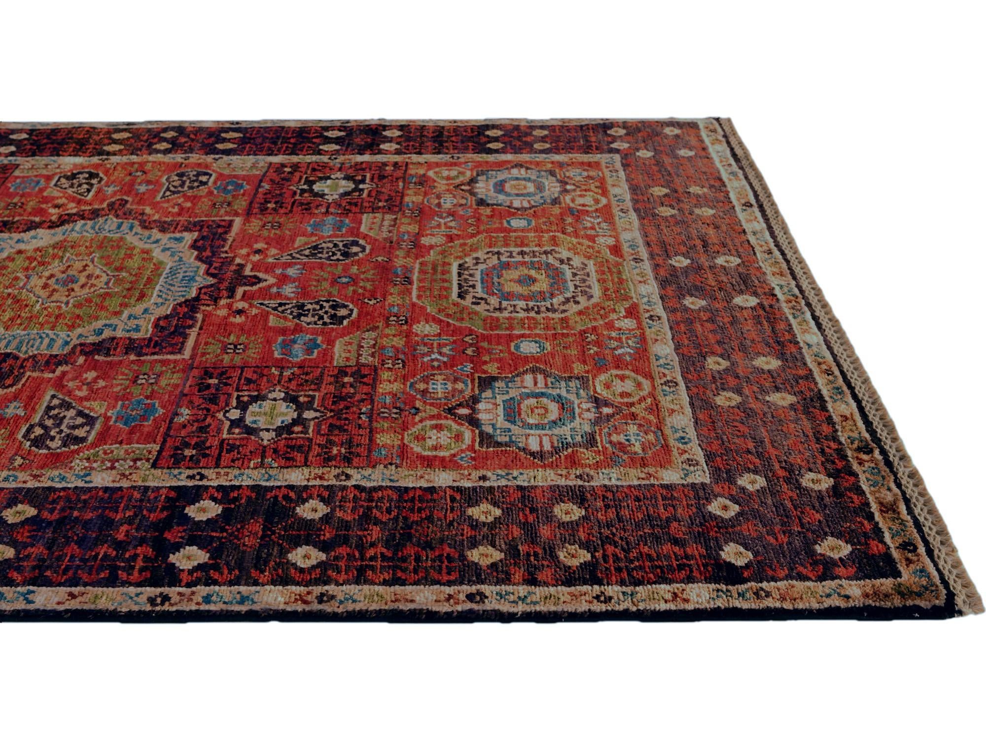 3' 5 x 5' 3 Hand Knotted Mamluk Ziegler Rug