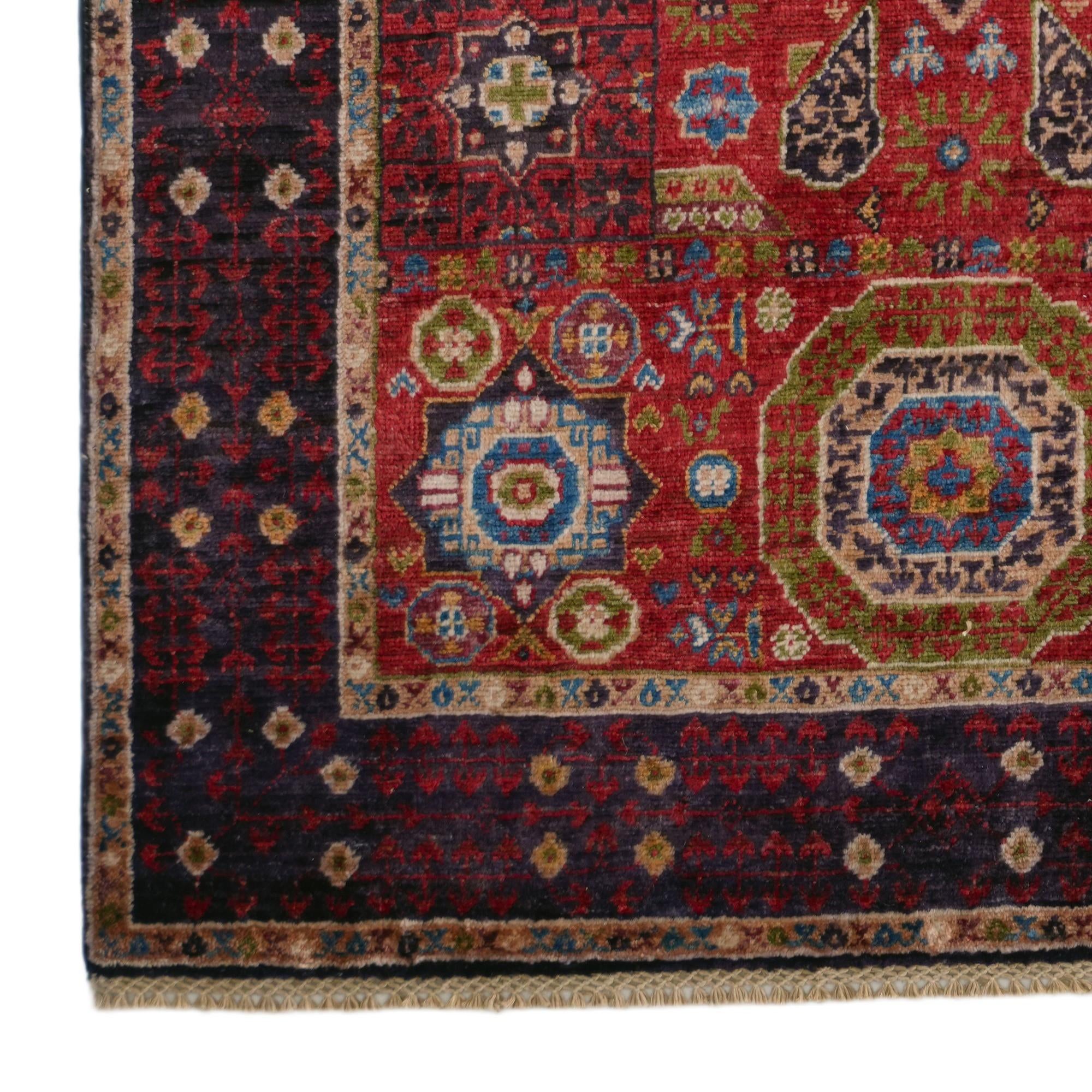 3' 5 x 5' 3 Hand Knotted Mamluk Ziegler Rug