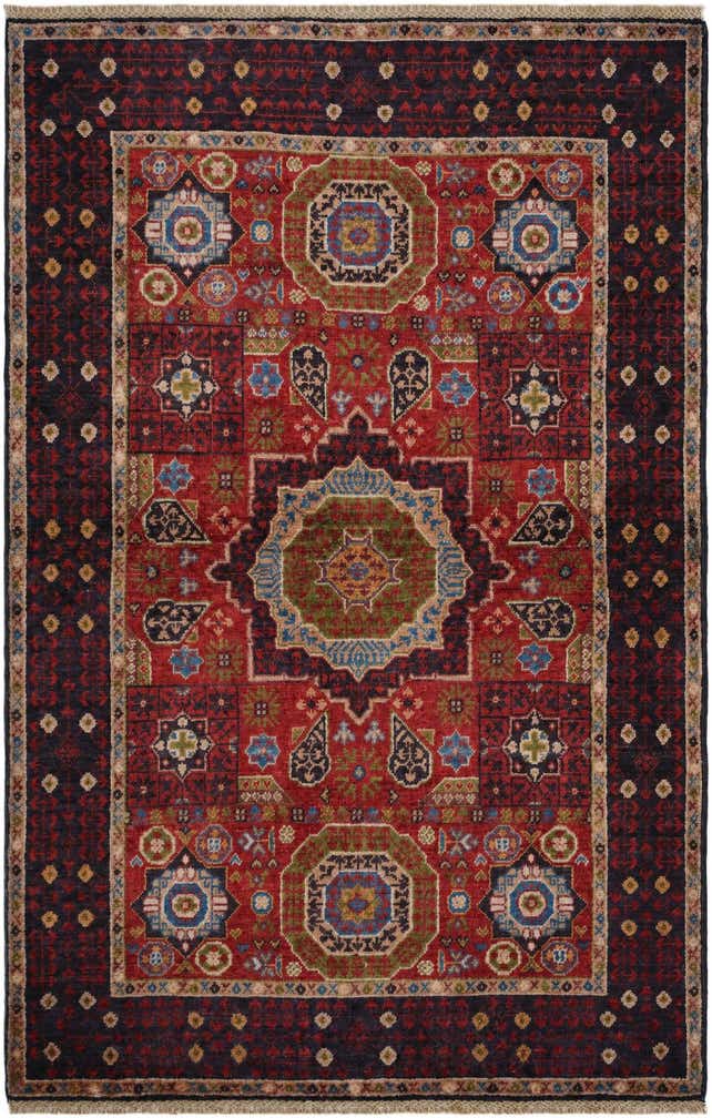 3' 5 x 5' 3 Hand Knotted Mamluk Ziegler Rug