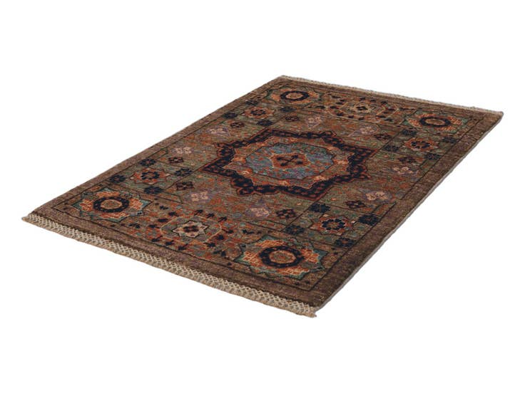 Detail image of 2' x 3' Hand Knotted Mamluk Ziegler Rug