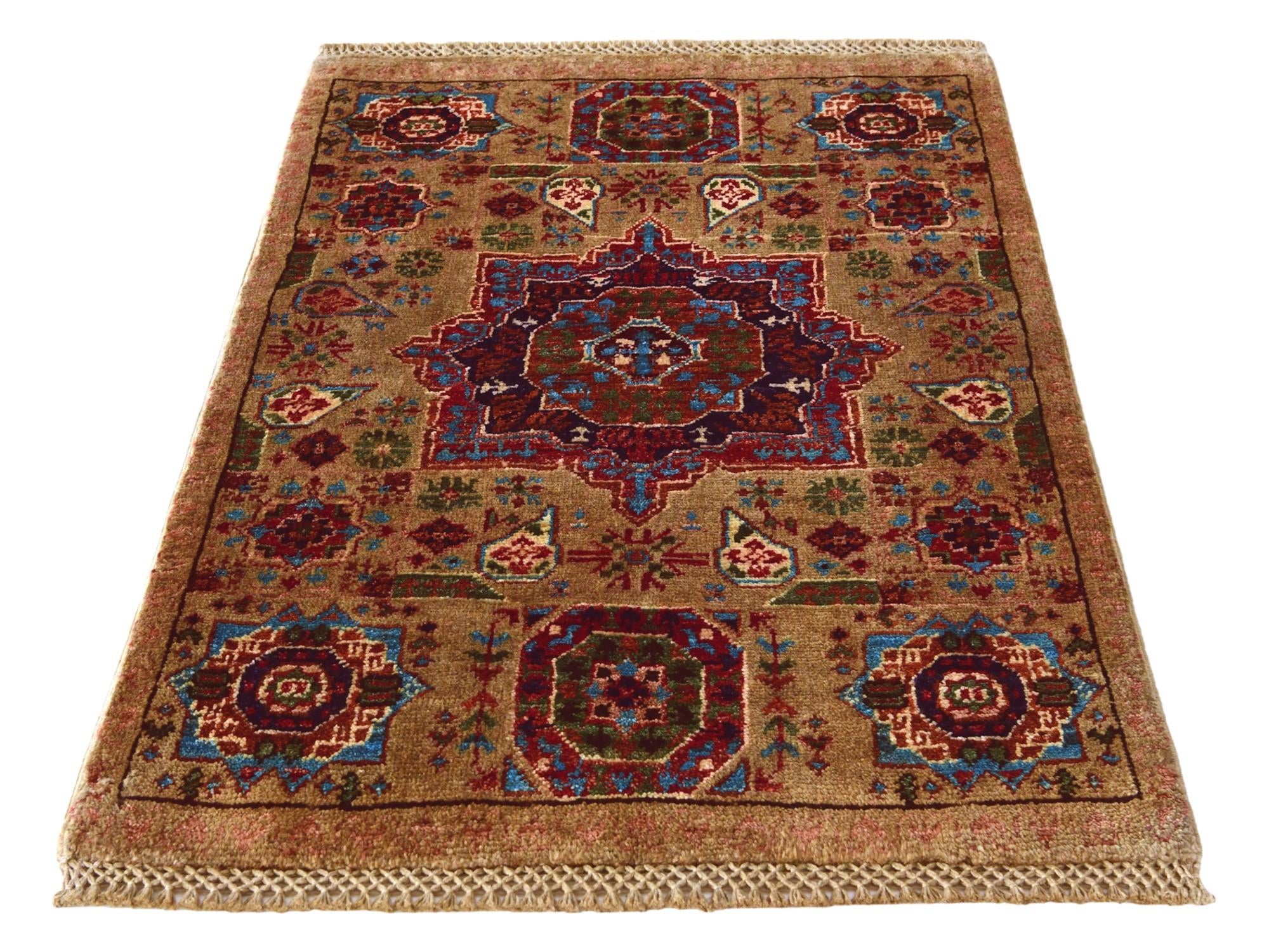 2' x 3' 1 Hand Knotted Mamluk Ziegler Rug