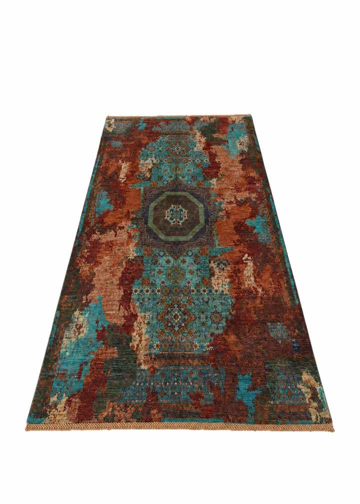 5' 10 x 8' 3 Hand Knotted Mamluk Ziegler Rug
