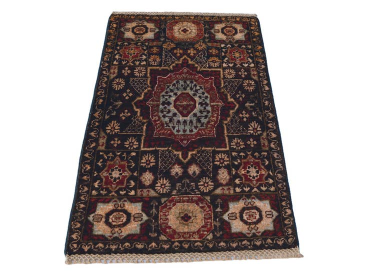Detail image of 1' 11 x 3' 1 Hand Knotted Mamluk Ziegler Rug