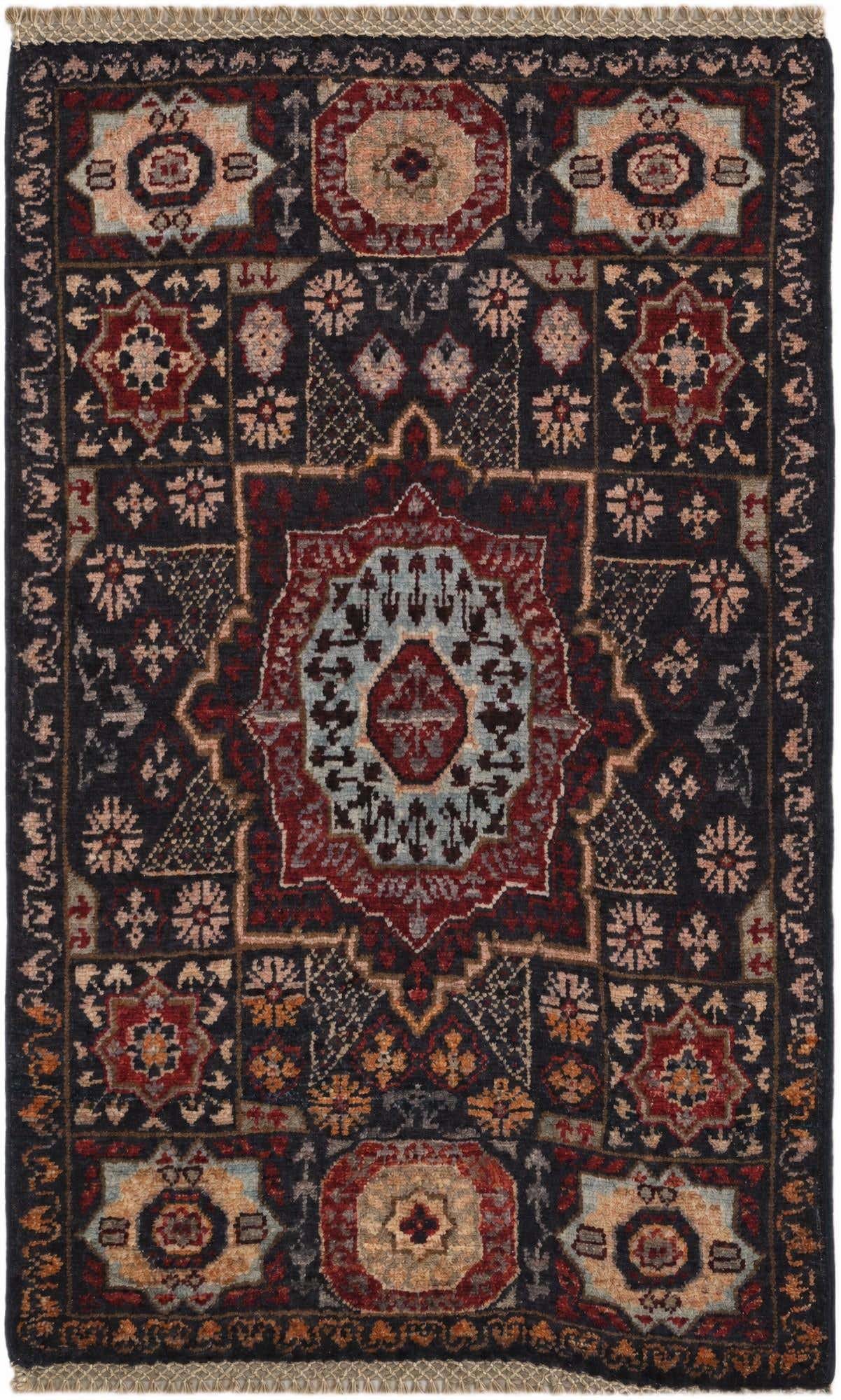 1' 11 x 3' 1 Hand Knotted Mamluk Ziegler Rug