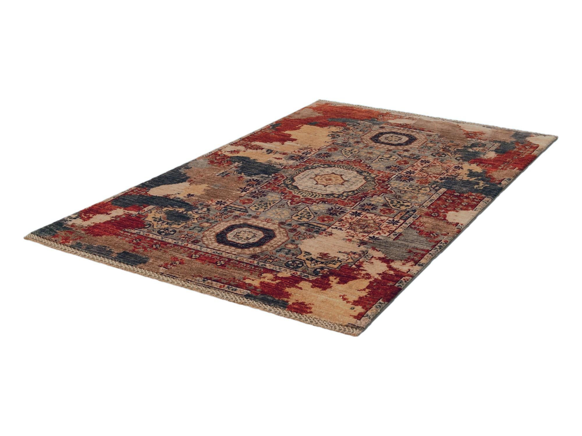 3' 3 x 5' Hand Knotted Mamluk Ziegler Rug