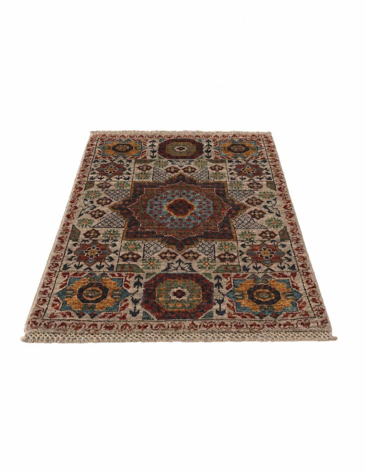 Detail image of 2' x 3' 1 Hand Knotted Mamluk Ziegler Rug