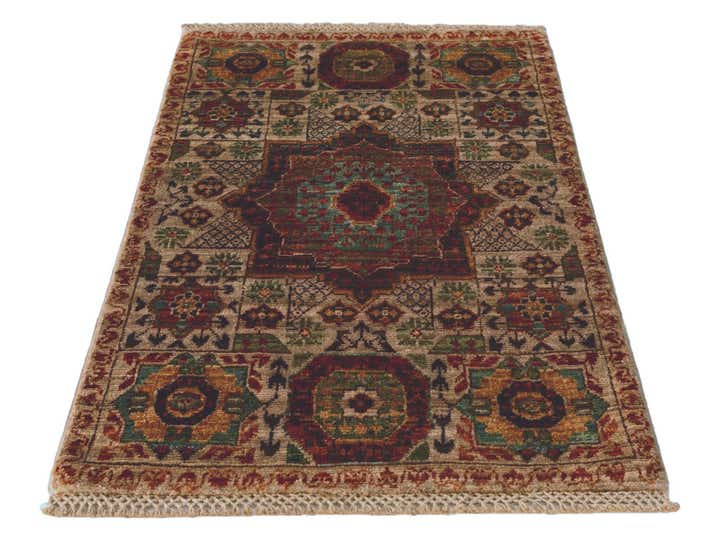 2' x 3' 1 Hand Knotted Mamluk Ziegler Rug