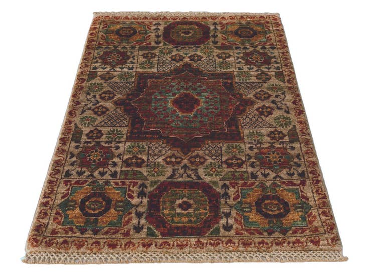 Detail image of 2' x 3' 1 Hand Knotted Mamluk Ziegler Rug