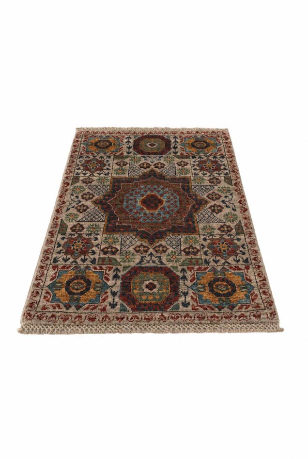 Detail image of 2' x 3' 1 Hand Knotted Mamluk Ziegler Rug