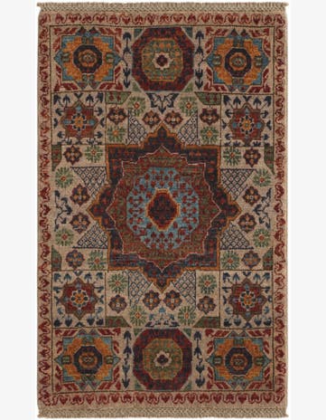 2' x 3' 1 Hand Knotted Mamluk Ziegler Rug