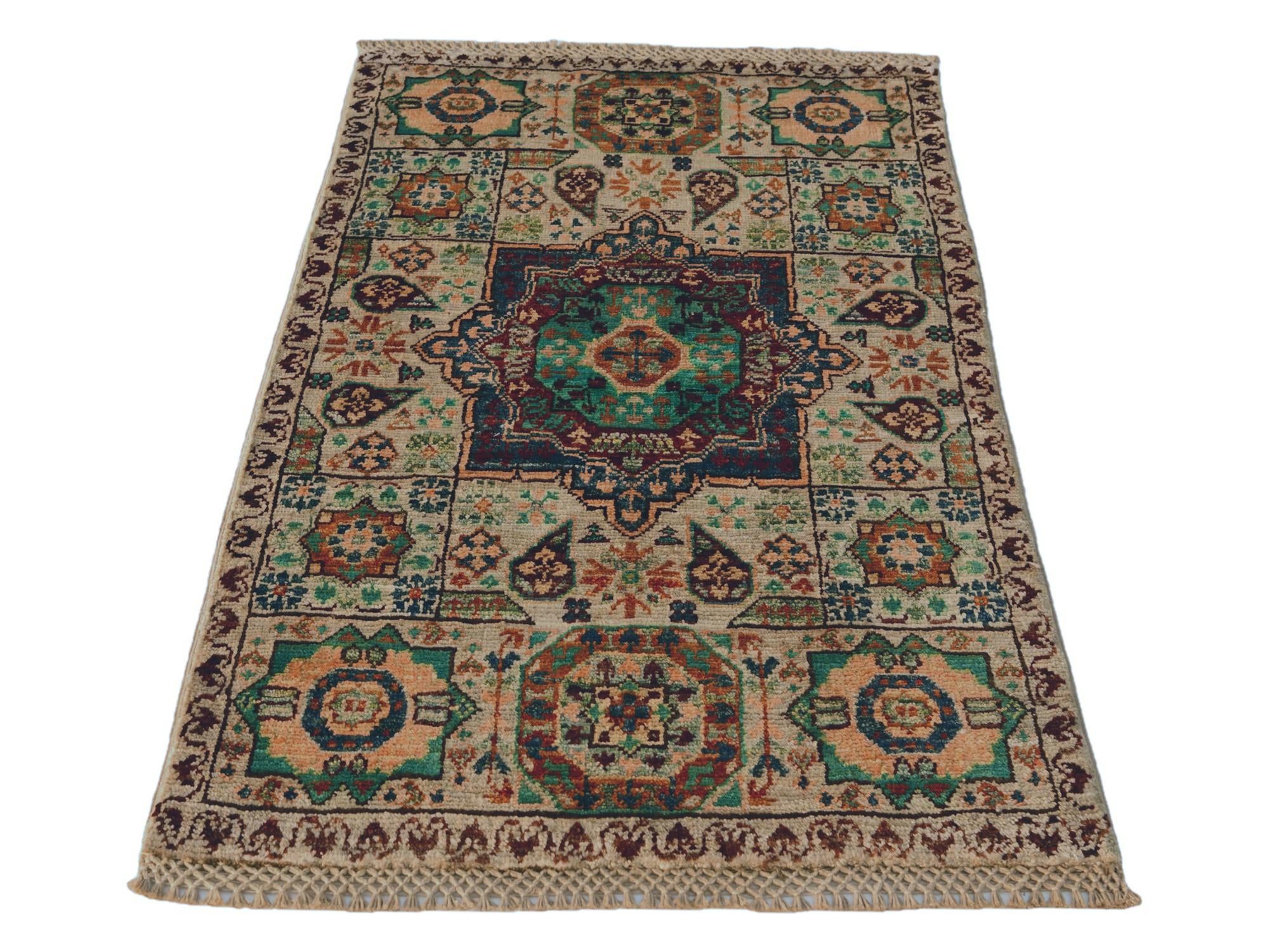 1' 11 x 3' 1 Hand Knotted Mamluk Ziegler Rug