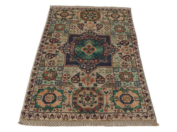 1' 11 x 3' 1 Hand Knotted Mamluk Ziegler Rug