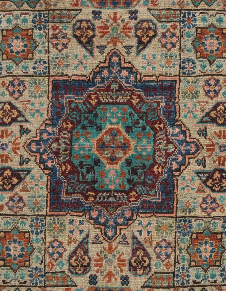 Detail image of 1' 11 x 3' 1 Hand Knotted Mamluk Ziegler Rug