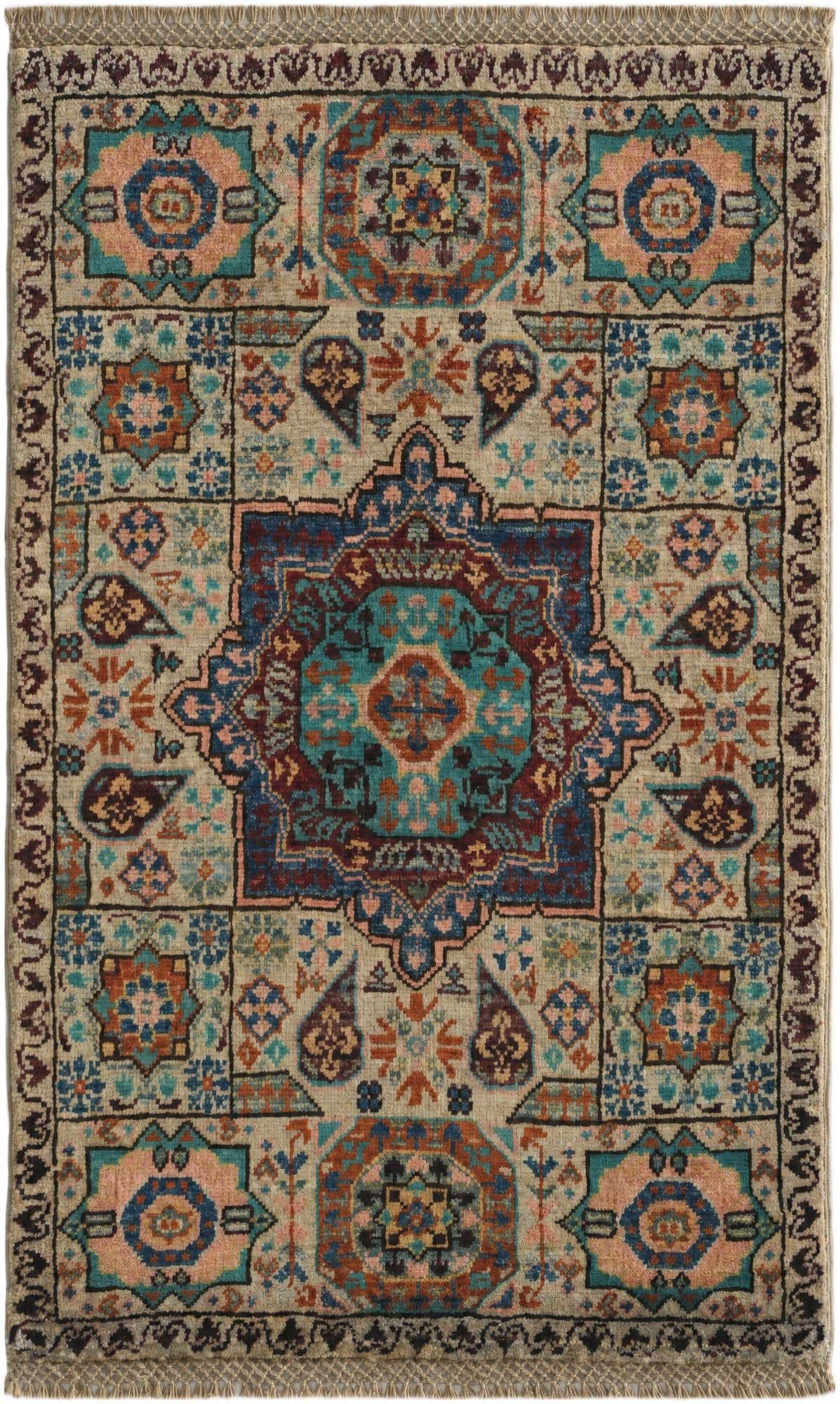 1' 11 x 3' 1 Hand Knotted Mamluk Ziegler Rug