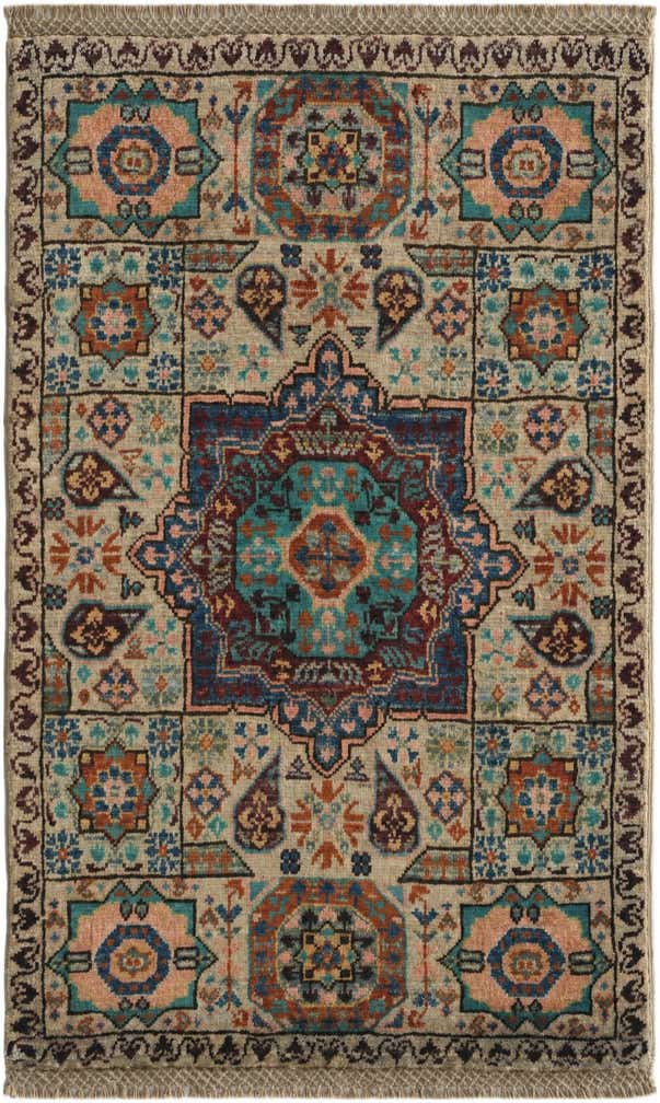 1' 11 x 3' 1 Hand Knotted Mamluk Ziegler Rug