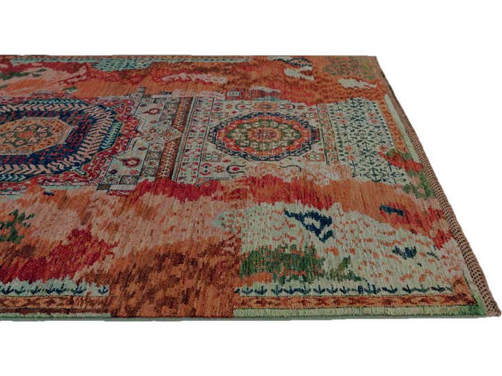 5' 1 x 6' 10 Hand Knotted Mamluk Ziegler Rug