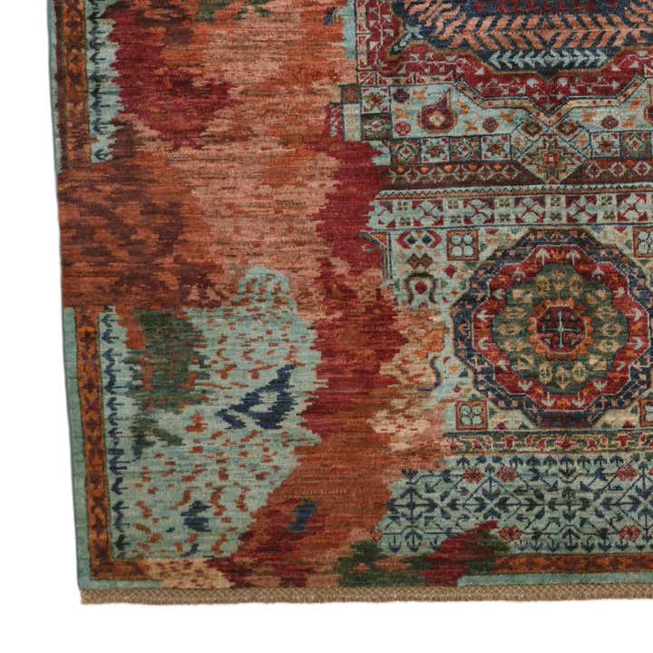 5' 1 x 6' 10 Hand Knotted Mamluk Ziegler Rug