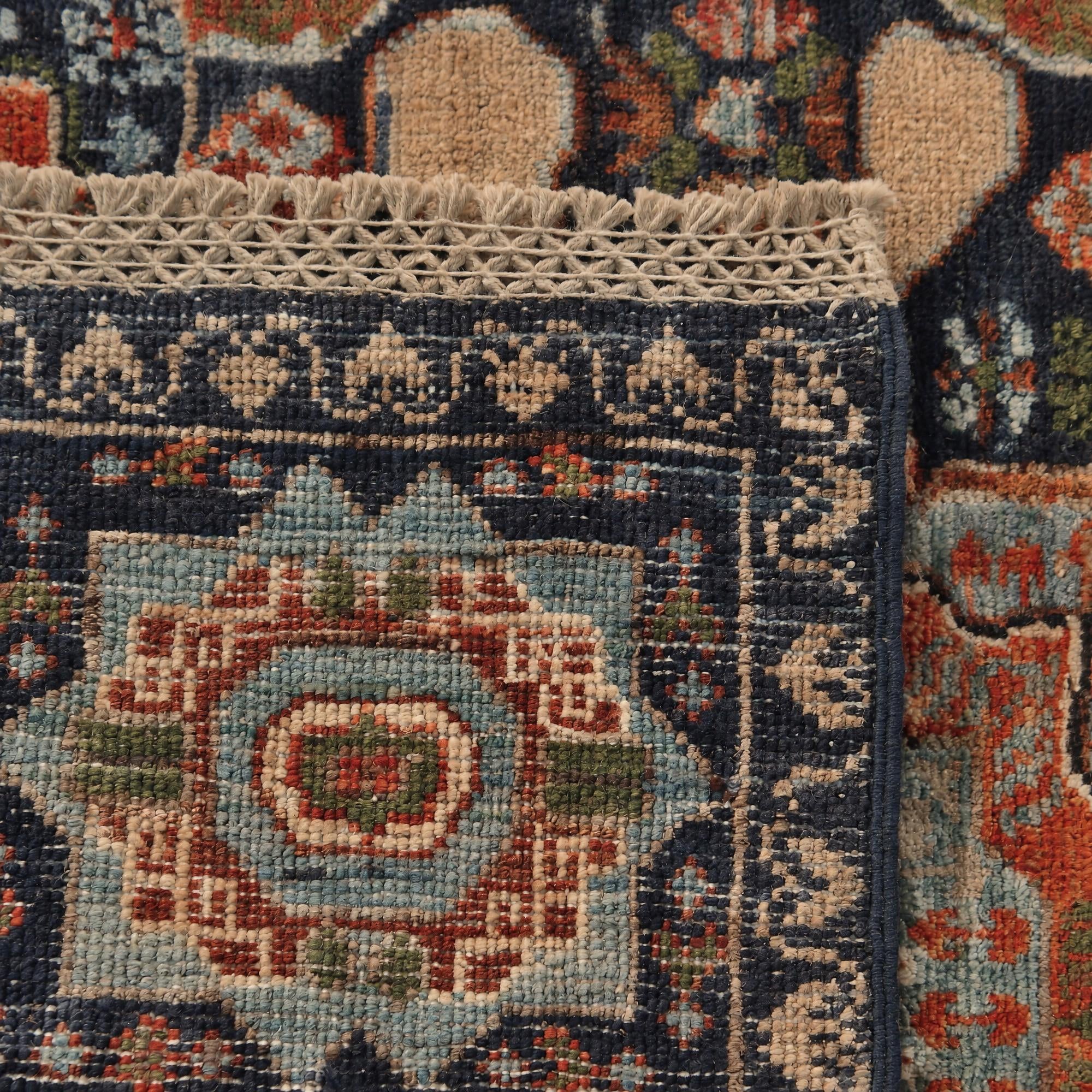 60cm x 90cm Hand Knotted Mamluk Ziegler Rug