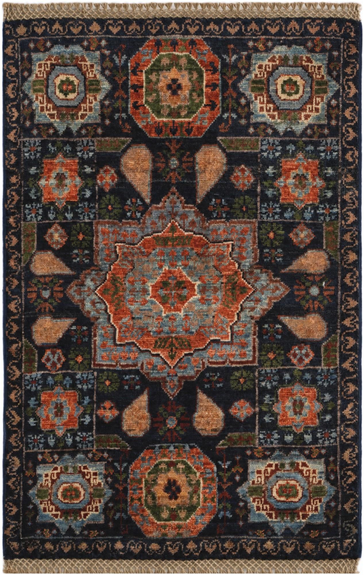 2' x 2' 11 Hand Knotted Mamluk Ziegler Rug