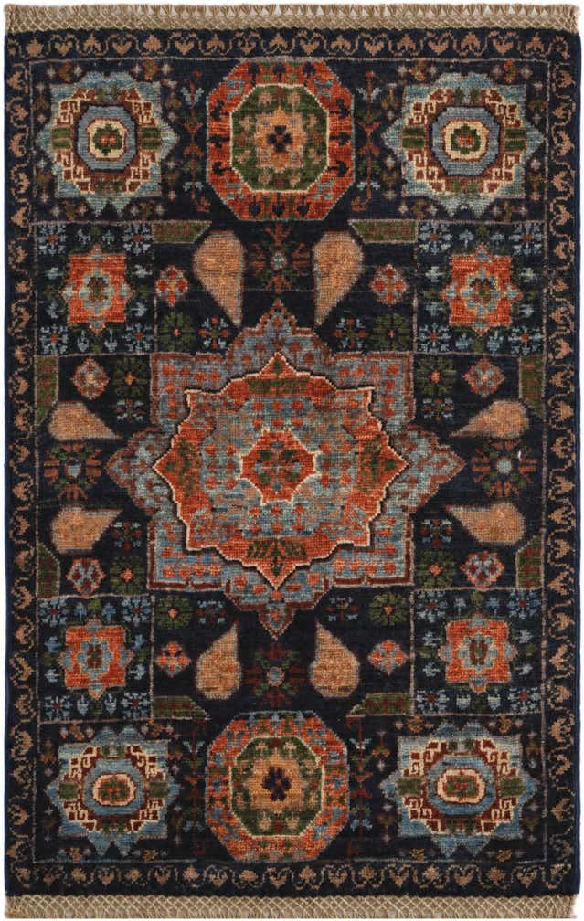 2' x 2' 11 Hand Knotted Mamluk Ziegler Rug