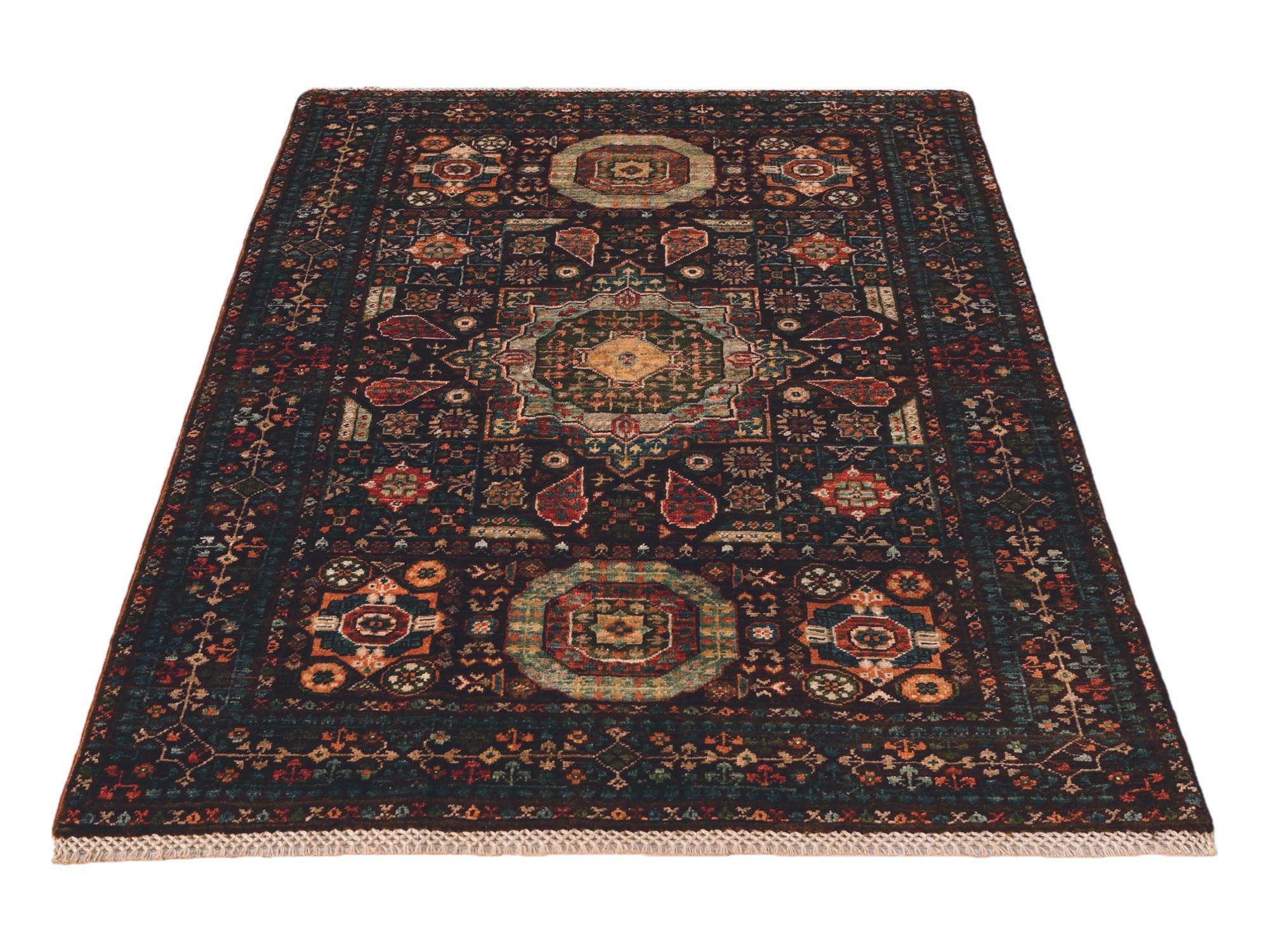 3' 5 x 5' 1 Hand Knotted Mamluk Ziegler Rug