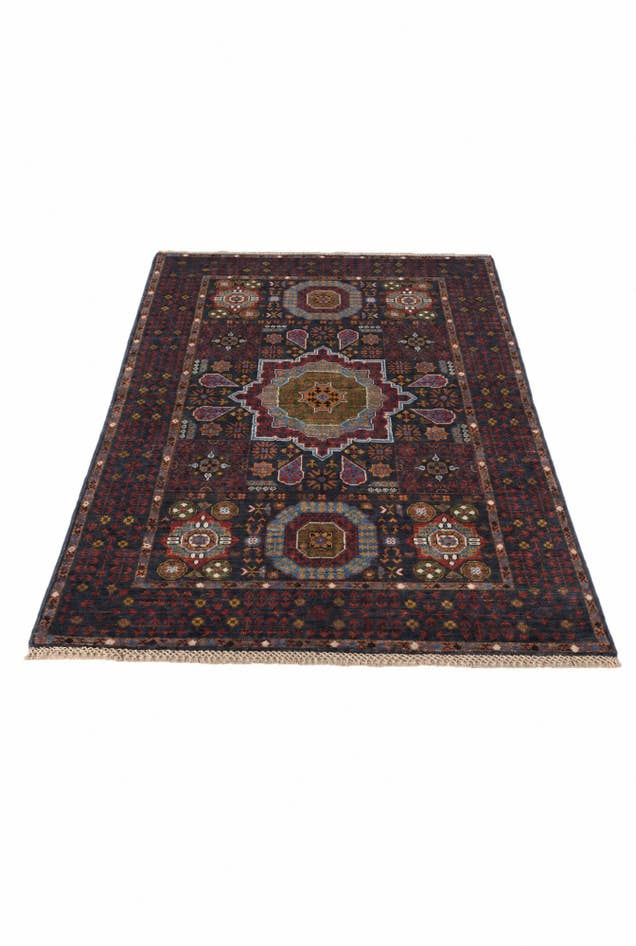 Detail image of 3' 3 x 4' 11 Hand Knotted Mamluk Ziegler Rug