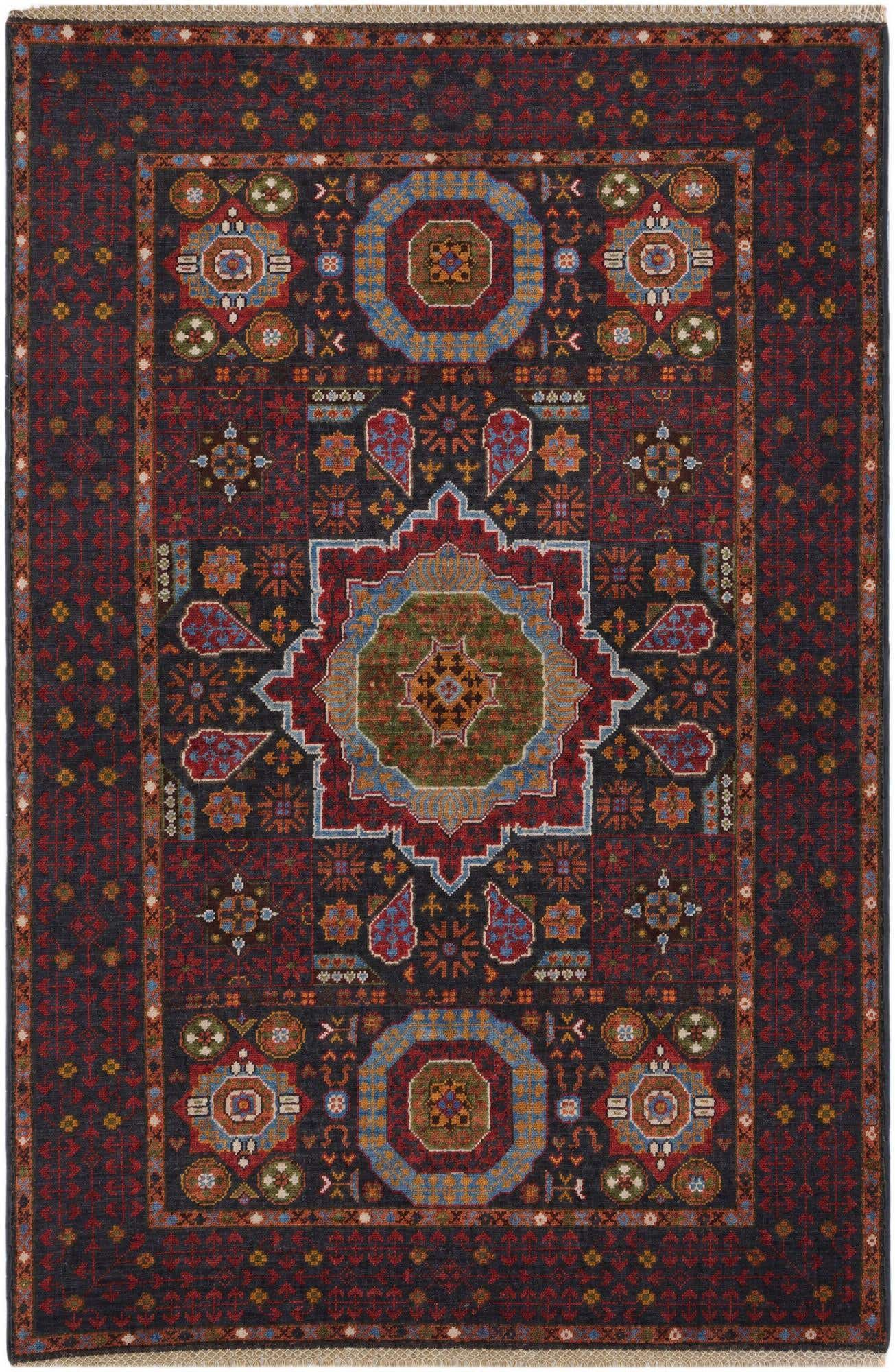 3' 3 x 4' 11 Hand Knotted Mamluk Ziegler Rug